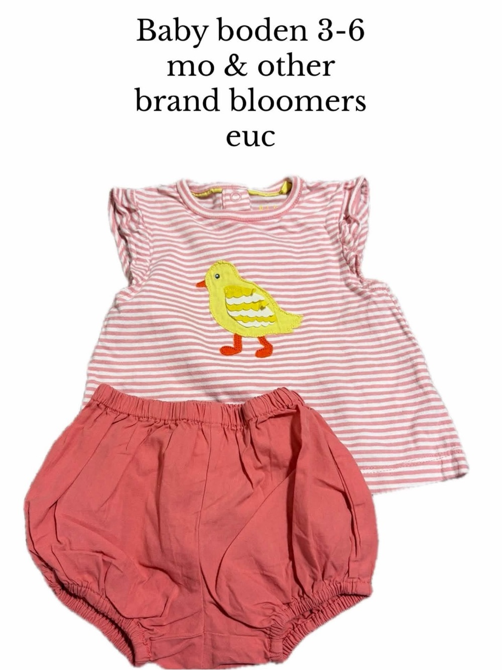 Baby boden 3-6 month shirt & bloomers